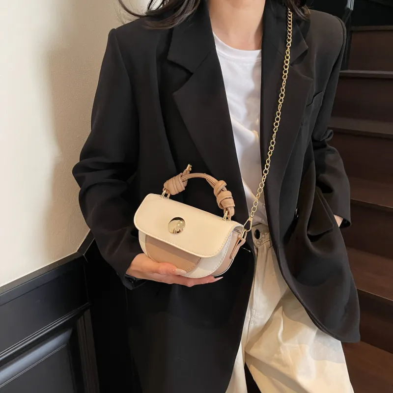 Yalu PU Handbag Women's Black/Pink/Khaki/Silver-15
