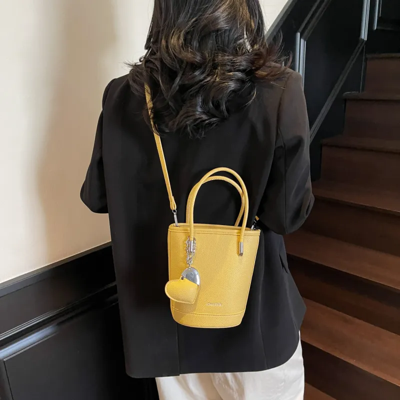 Yalu PU Bucket Bag, Shoulder Bag, Handbag Women's Multicolor-25