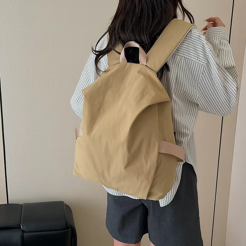 Yalu Nylon Fabric Backpack Unisex Multicolor-18
