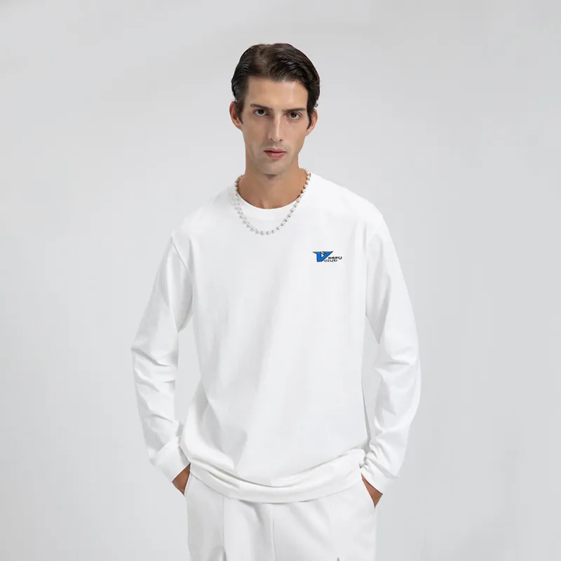 VESSY CLUB Drop Shoulder Sleeve Long Sleeved T Shirt Men's-3