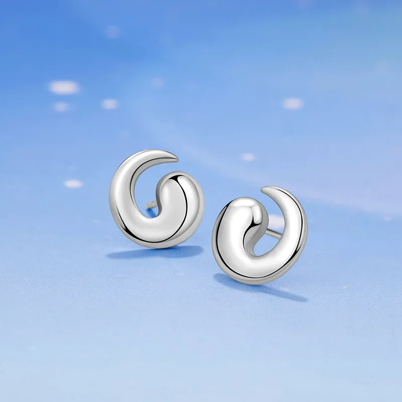 KAiLA S925 Silver Stud Earrings Women's Love Confession Gift Refined Box Style-3