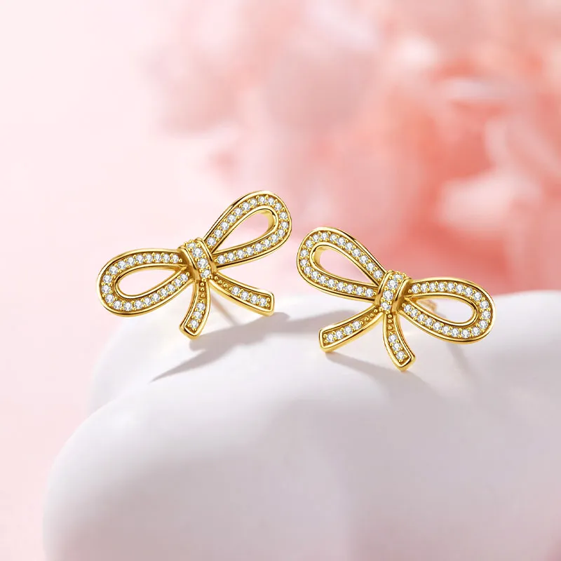 KAiLA S925 Silver Stud Earrings Women's Love Confession Box-5