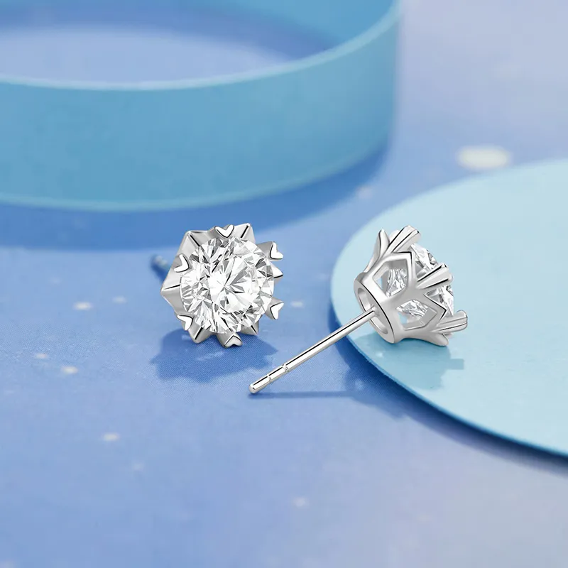 KAiLA S925 Silver Stud Earrings Women's Love Confession Gift, Refined Box-2