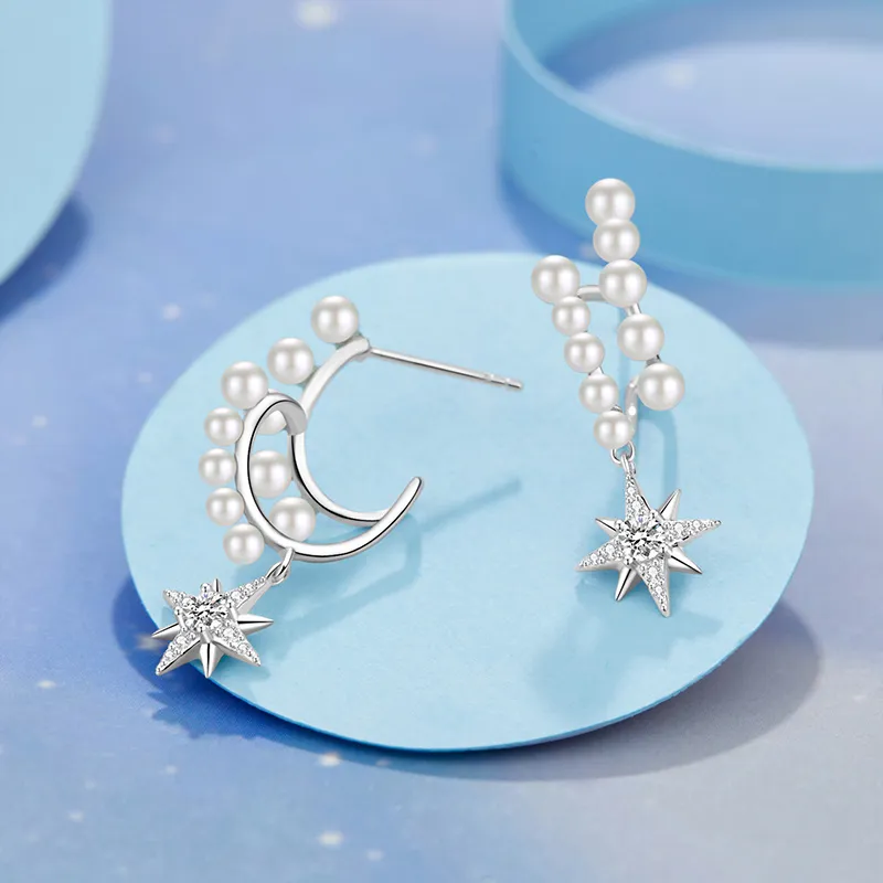 KAiLA S925 Silver Stud Earrings Women's Love Confession Gift Box-1