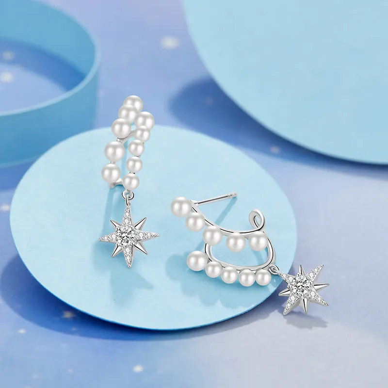 KAiLA S925 Silver Stud Earrings Women's Love Confession Gift Box-2
