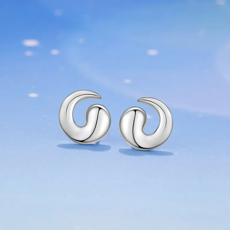 KAiLA S925 Silver Stud Earrings Women's Love Confession Gift Refined Box Style-2