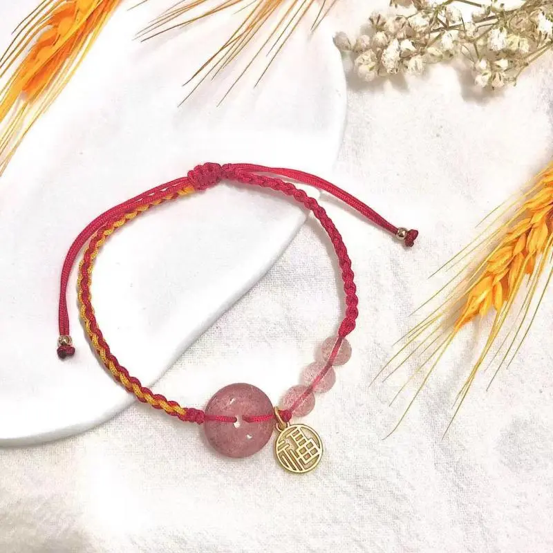 KAiLA Strawberry Quartz Bracelets Women's-3