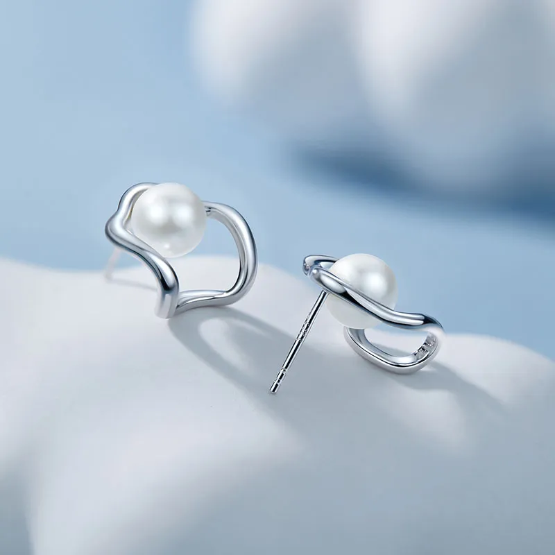 KAiLA S925 Silver Stud Earrings Women's Love Confession Gift Box Style-3