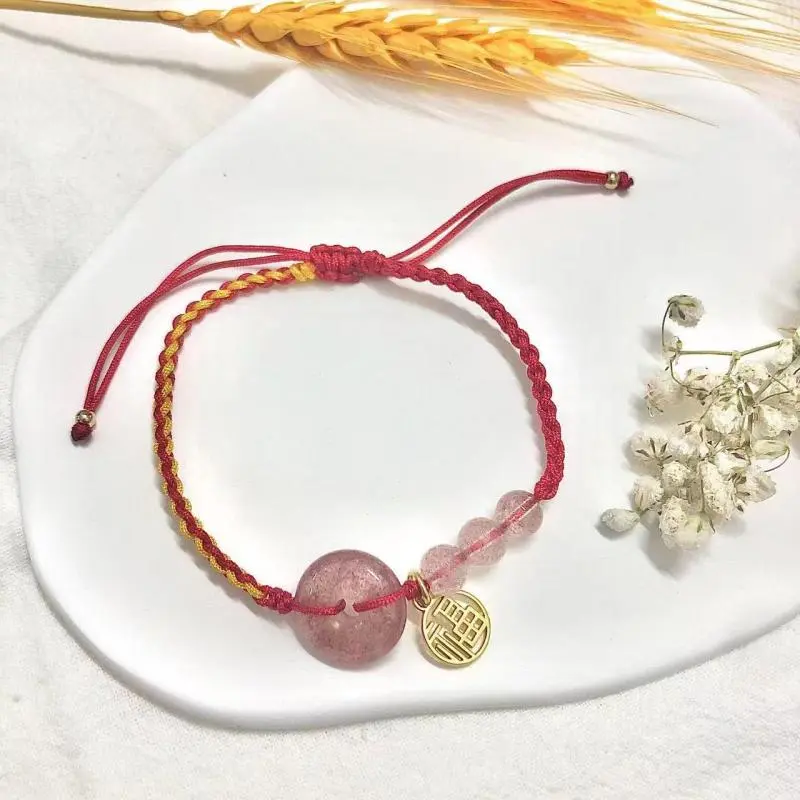 KAiLA Strawberry Quartz Bracelets Women's-4