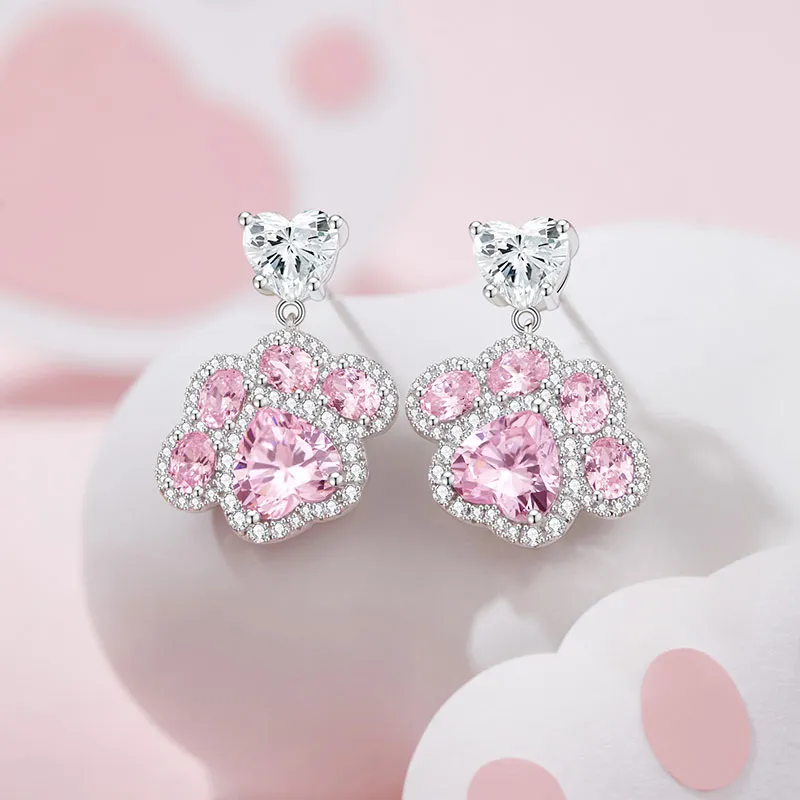 KAiLA S925 Silver Stud Earrings Women's Love Confession Box-2