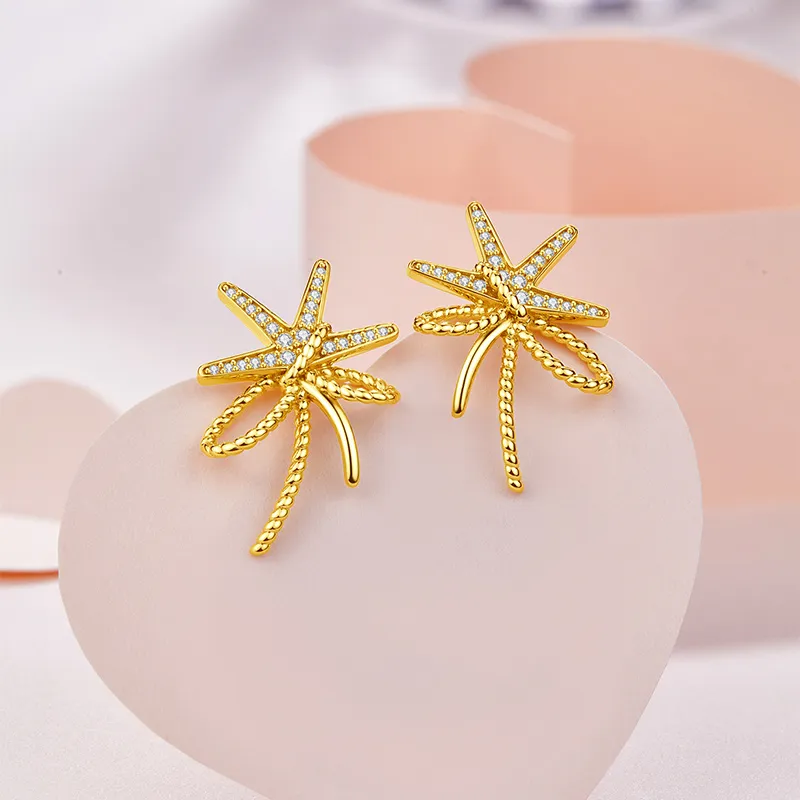 KAiLA S925 Silver Stud Earrings Women's Love Confession Gift Box-5