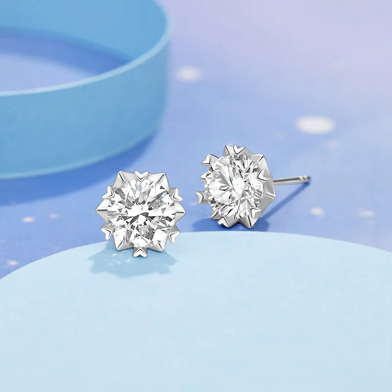 KAiLA S925 Silver Stud Earrings Women's Love Confession Gift, Refined Box-1