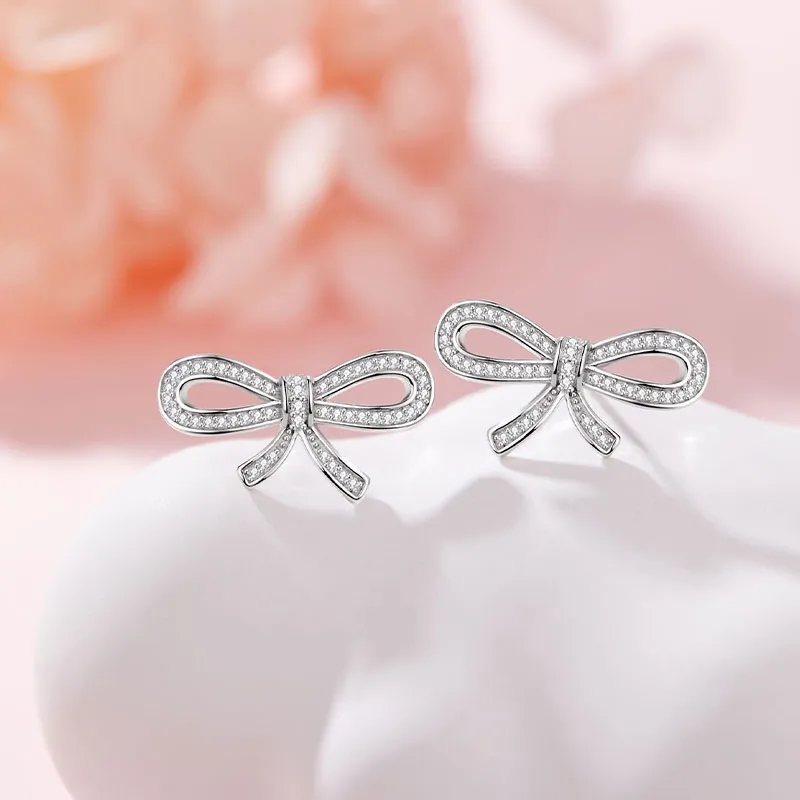 KAiLA S925 Silver Stud Earrings Women's Love Confession Box-3