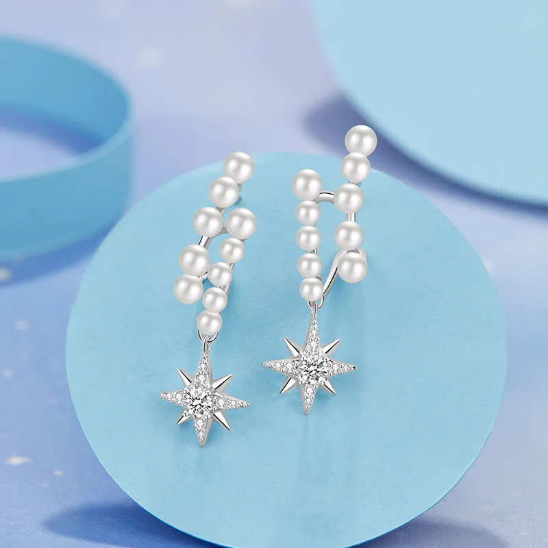 KAiLA S925 Silver Stud Earrings Women's Love Confession Gift Box-3