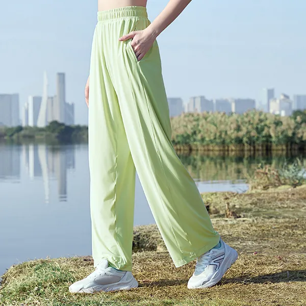 QIAODAN Knitted Sweatpants Women's Shell Green-3