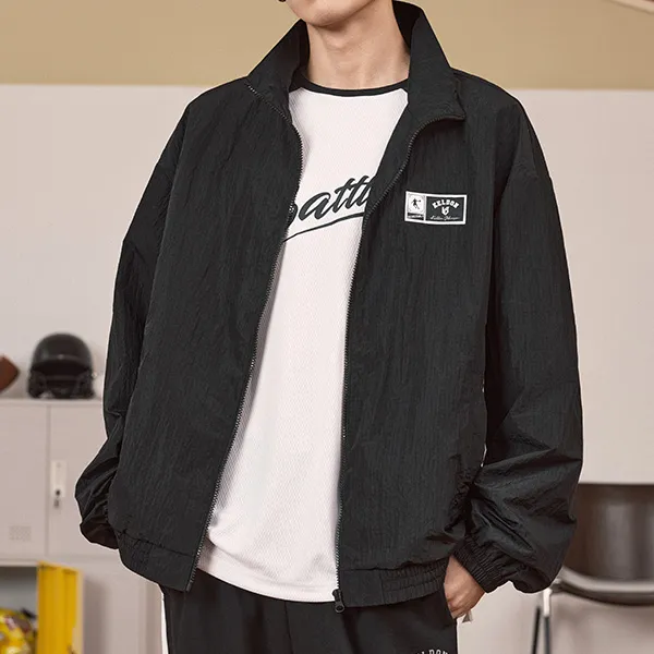 QIAODAN Jackets Coats Unisex Black-2