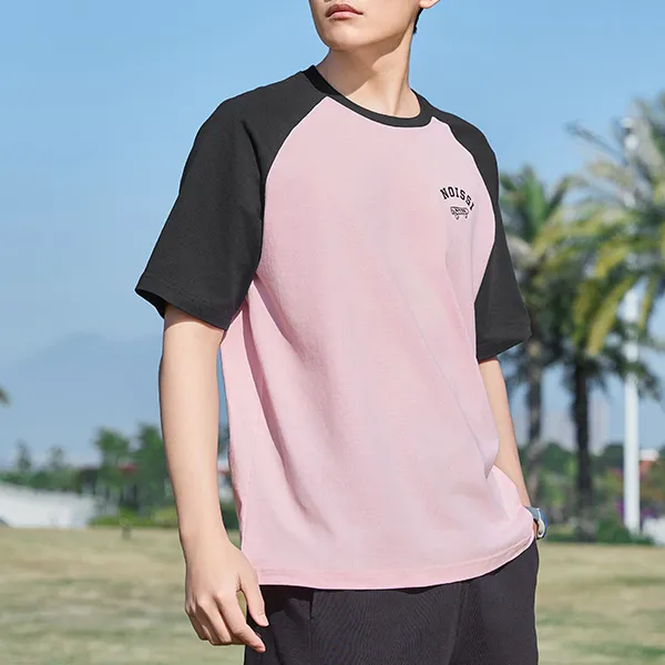 QIAODAN Raglan Sleeve T Shirt Unisex Morning Light Pink-2