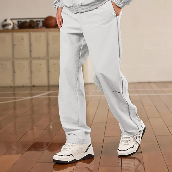 QIAODAN Casual Pants Men's Light Moss Gray-2