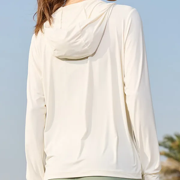 QIAODAN Ice Skin Sun Protection Clothing Women's Cream White-2