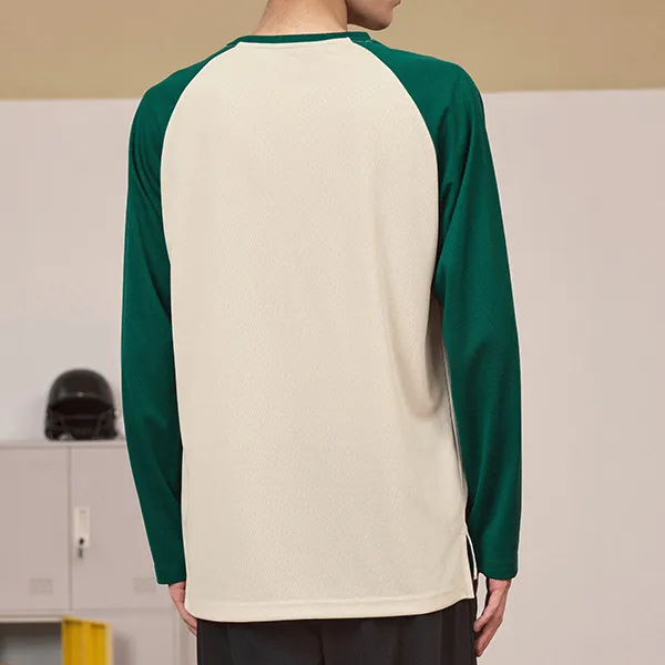 QIAODAN T-Shirt Men's Raw Denim/Peacock Green-3