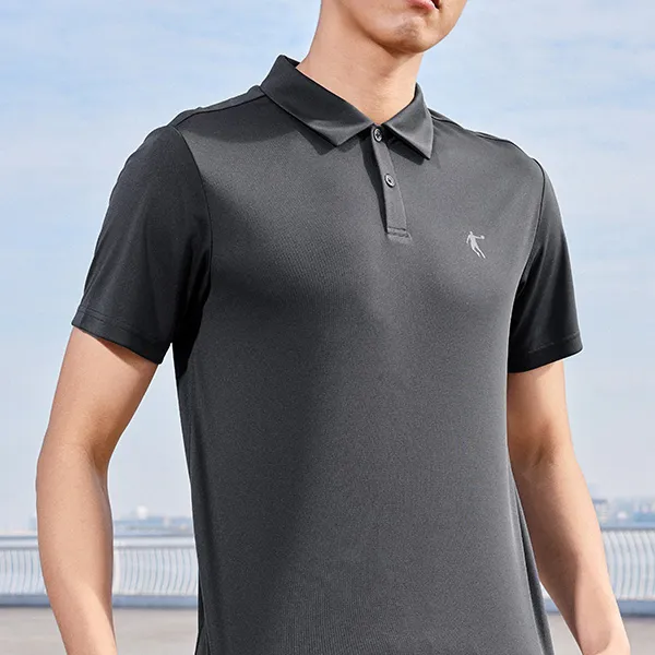 QIAODAN Polo Shirt Men's Iron Gray-2