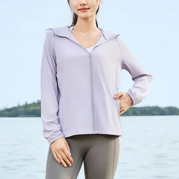 QIAODAN Sun Protection Clothing Women's Taro Purple-2