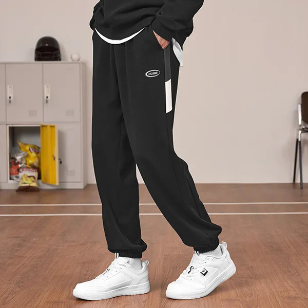 QIAODAN Dry Knitted Sports Pants Men's Asphalt Gray-3