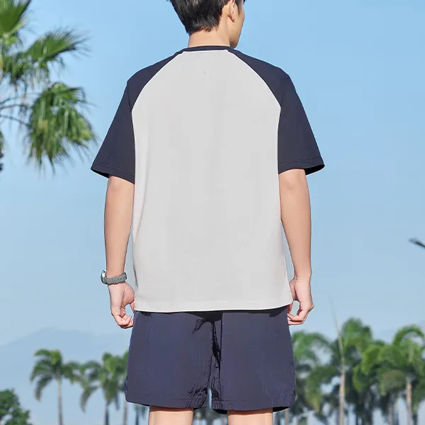 QIAODAN T Shirt Unisex Jordan White/Nova Blue-3