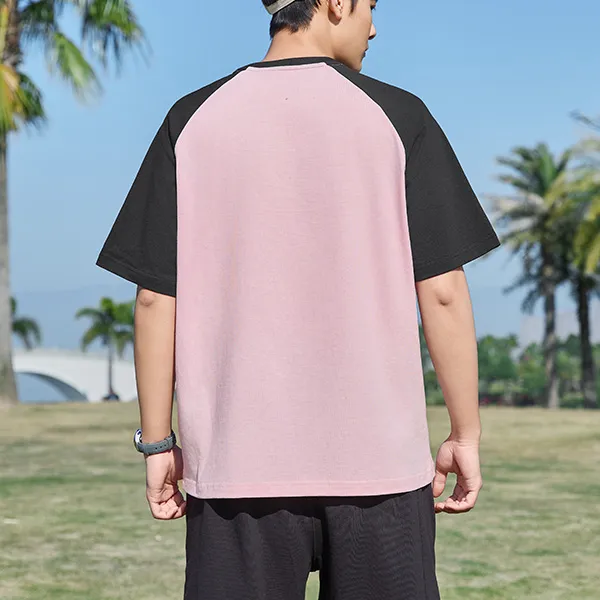 QIAODAN Raglan Sleeve T Shirt Unisex Morning Light Pink-3
