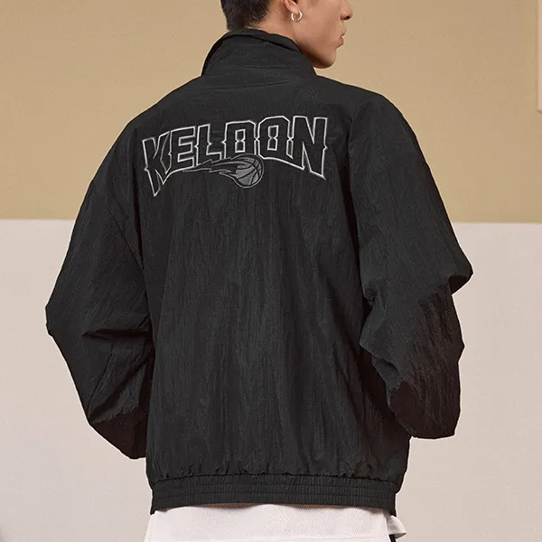 QIAODAN Jackets Coats Unisex Black-3