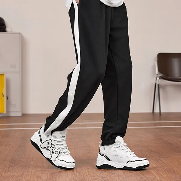 QIAODAN Casual Pants Men's Black-4