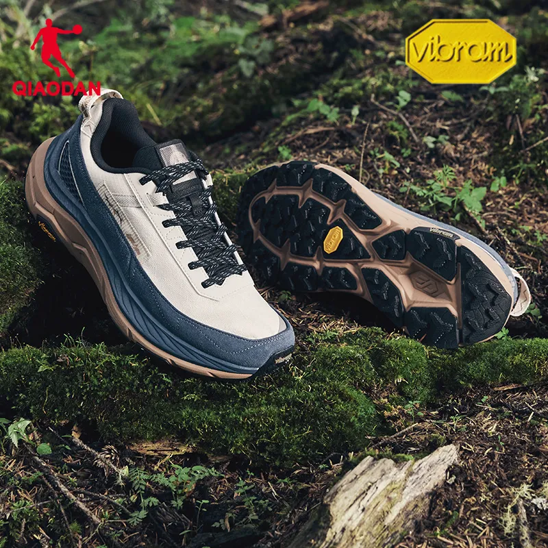 QIAODAN Mountain God 2 LITE Running Shoes Men Low Top Raw Denim/Midnight Blue-5