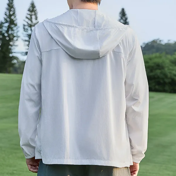 QIAODAN Woven Sun Protection Clothing Men's Jordan White-2