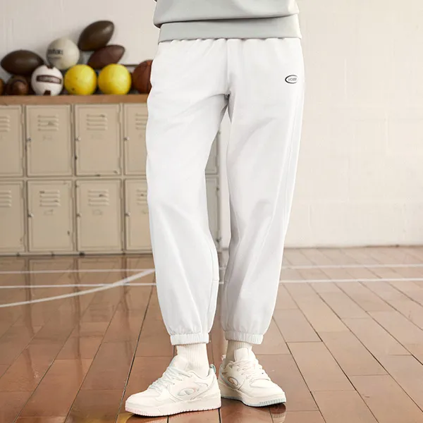 QIAODAN Knitted Sports Pants Women's Jordan White-2