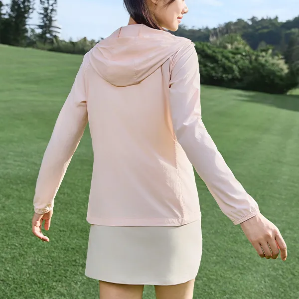 QIAODAN Sun Protection Clothing Women's Sheer Pink-3