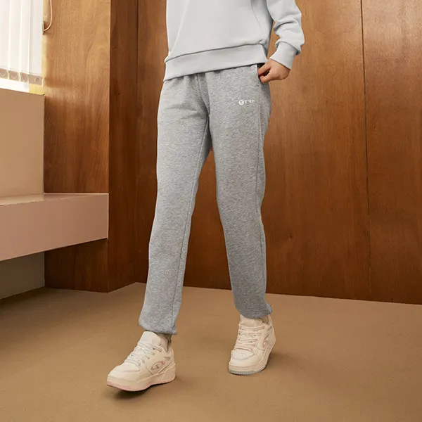 QIAODAN Casual Pants Women's Gray Heather Gray-3
