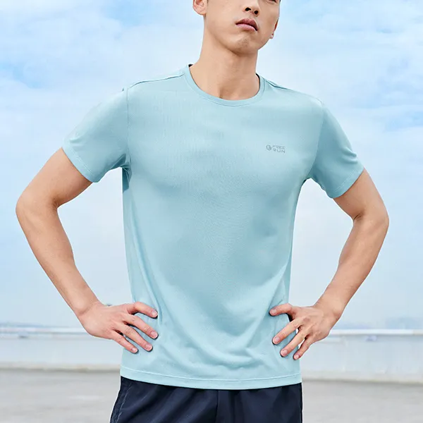 QIAODAN T Shirt Unisex Serene Water Blue-2