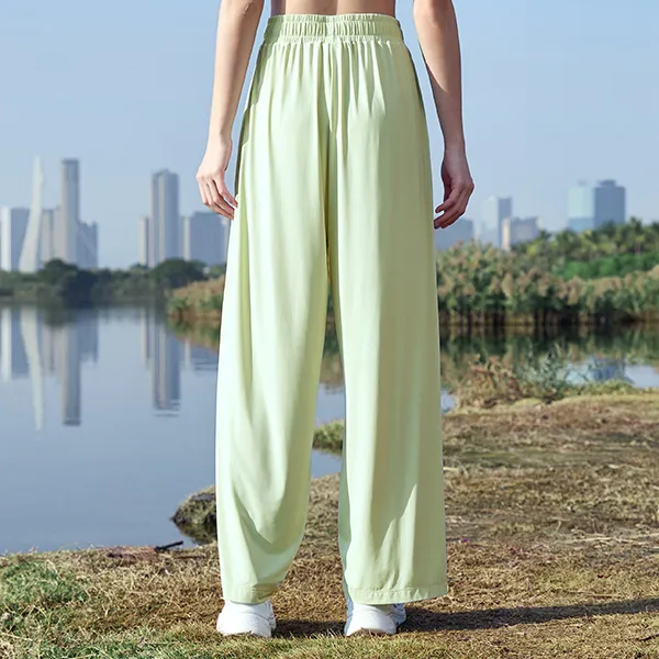 QIAODAN Knitted Sweatpants Women's Shell Green-4