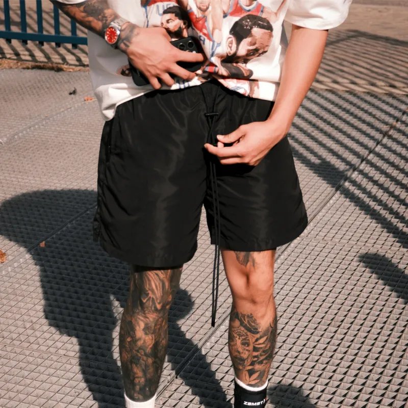BLANK PROGRAM Casual Shorts Unisex Black-2