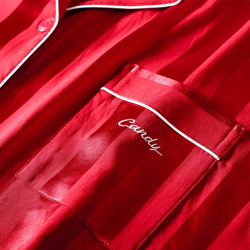 MEITENG Pajama Set Summer Men's Red-2