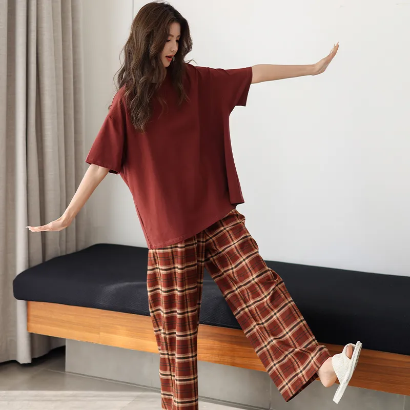 MEITENG Pajama Set Women's Rouge-5