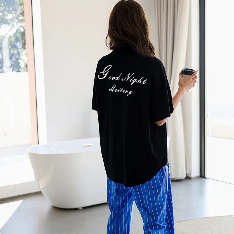 MEITENG Pajama Set Women's Blue-3