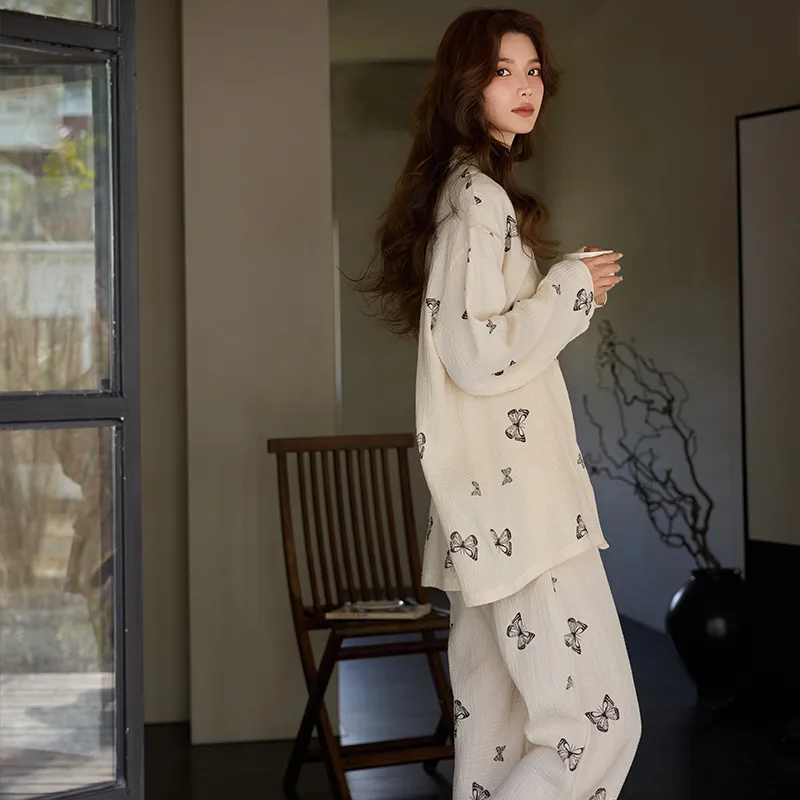 MEITENG Pajama Set Women's Apricot-5
