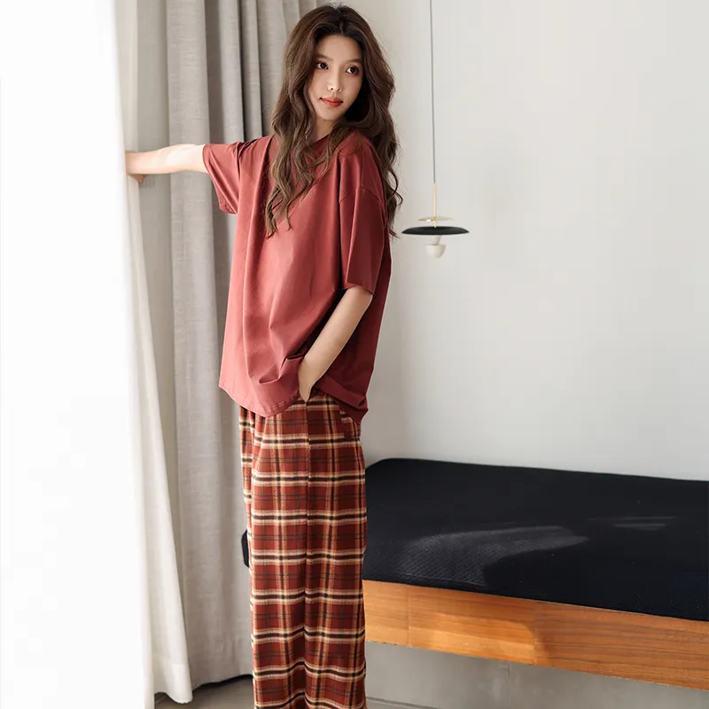MEITENG Pajama Set Women's Rouge-3