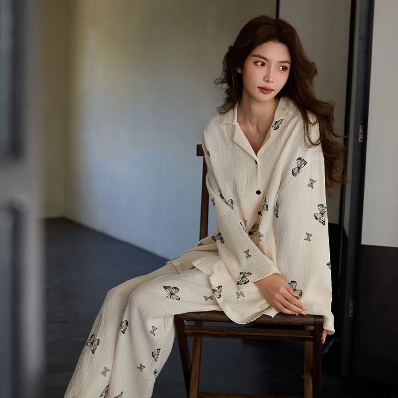 MEITENG Pajama Set Women's Apricot-3