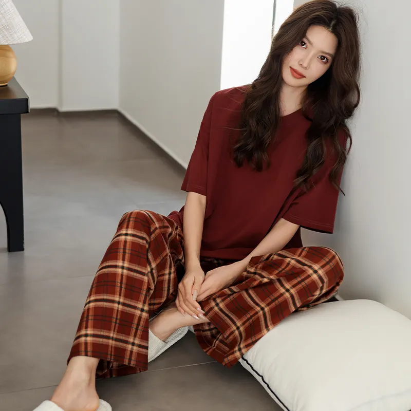 MEITENG Pajama Set Women's Rouge-2