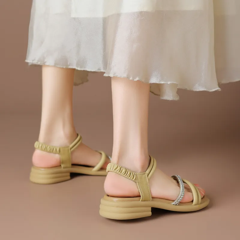 BOERDIQI One Strap Sandals 3.5cm Women's-6