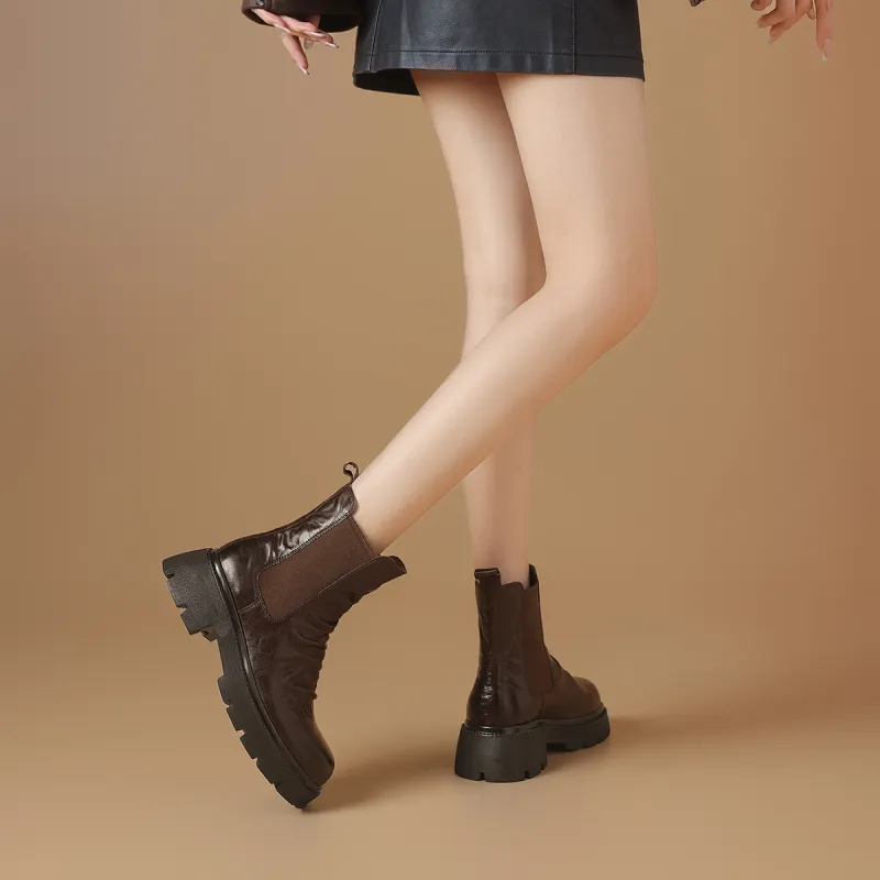 BOERDIQI Short Chelsea Boots 4.8cm Women's-10
