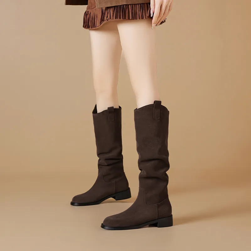 BOERDIQI Knee-high Boots 3.4cm Women's-13