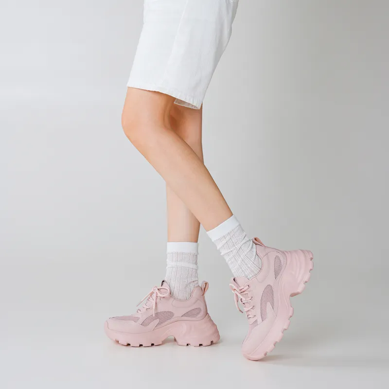 BOERDIQI Breathable Height Increase Chunky Sneakers Women's-11